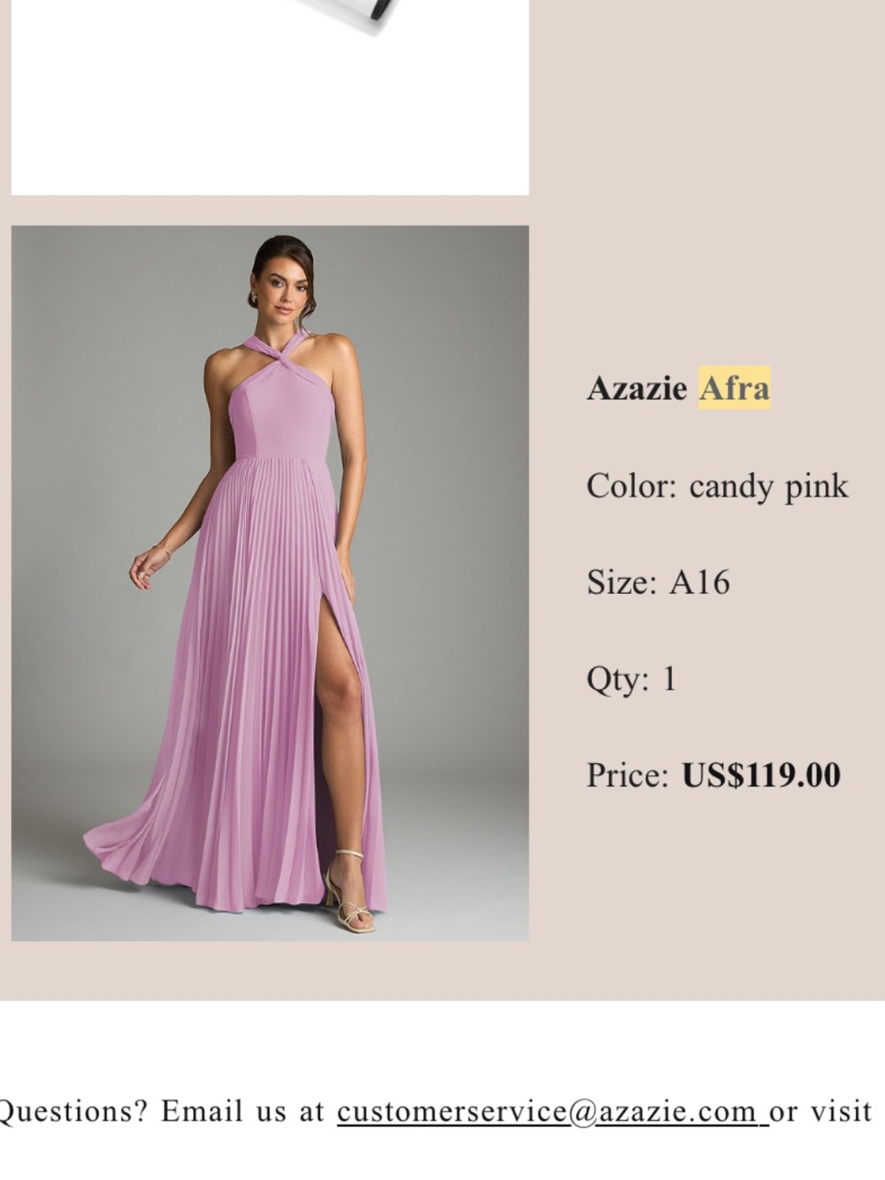 Azazie Afra Candy Pink Bridesmaid Dress
